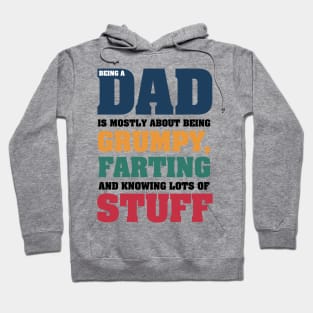 Dad Being A Dad Is Being Grumpy Farting Knowing A Lot Personalized Father's Day Gift Hoodie